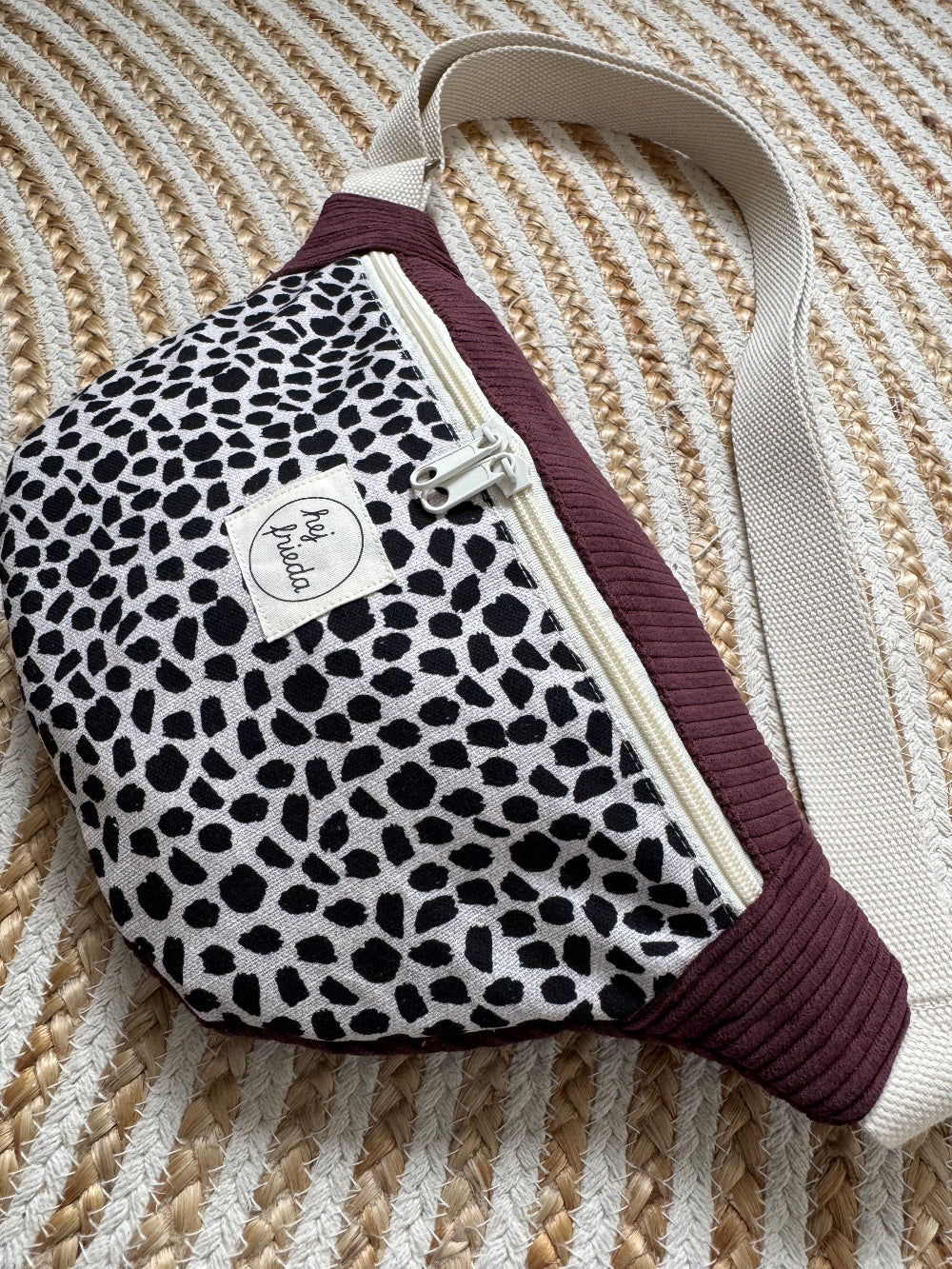 HEDI Hipbag Colorblock Cord Leo/beere