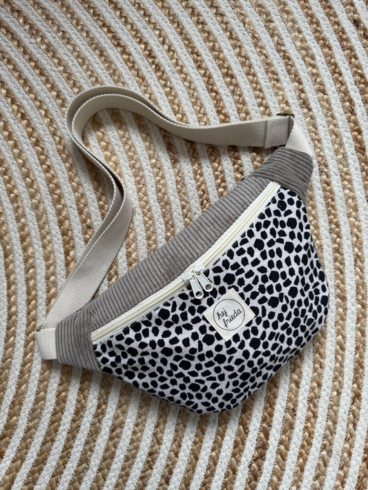 HEDI Hipbag Colorblock Cord Leo/taupe