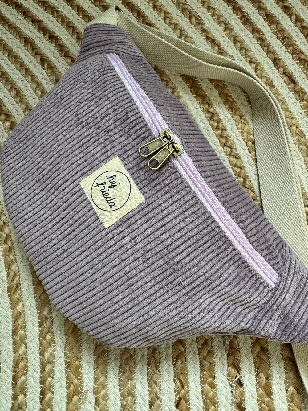 HEDI Hipbag Colorblock Cord Flieder