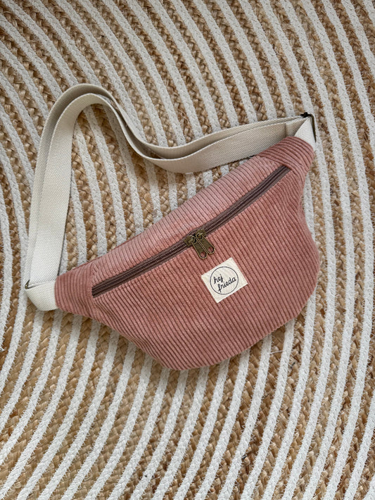 HEDI Hipbag Colorblock Cord Rosé