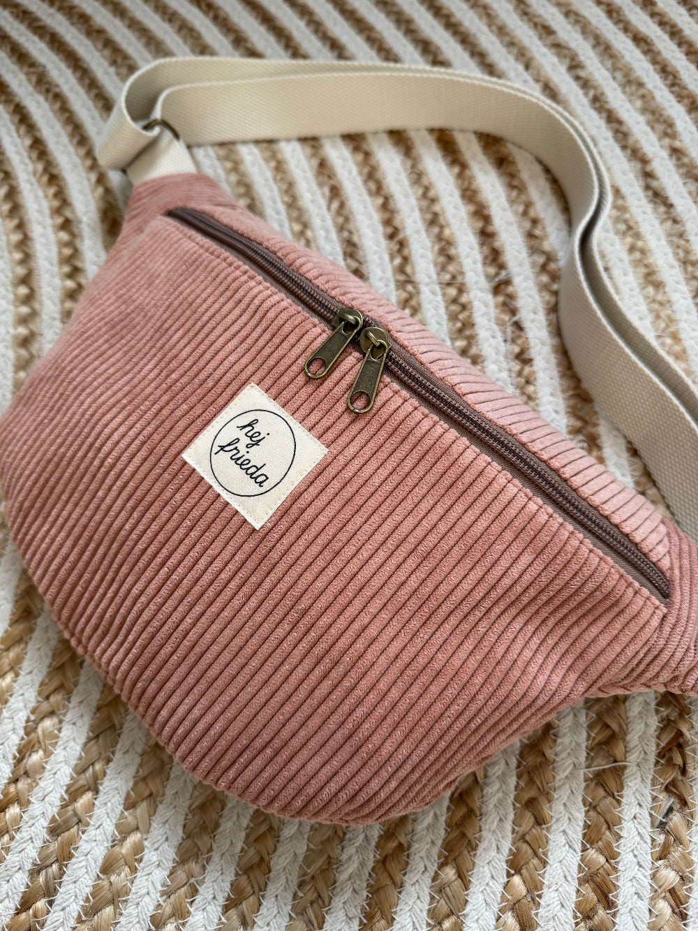 HEDI Hipbag Colorblock Cord Rosé