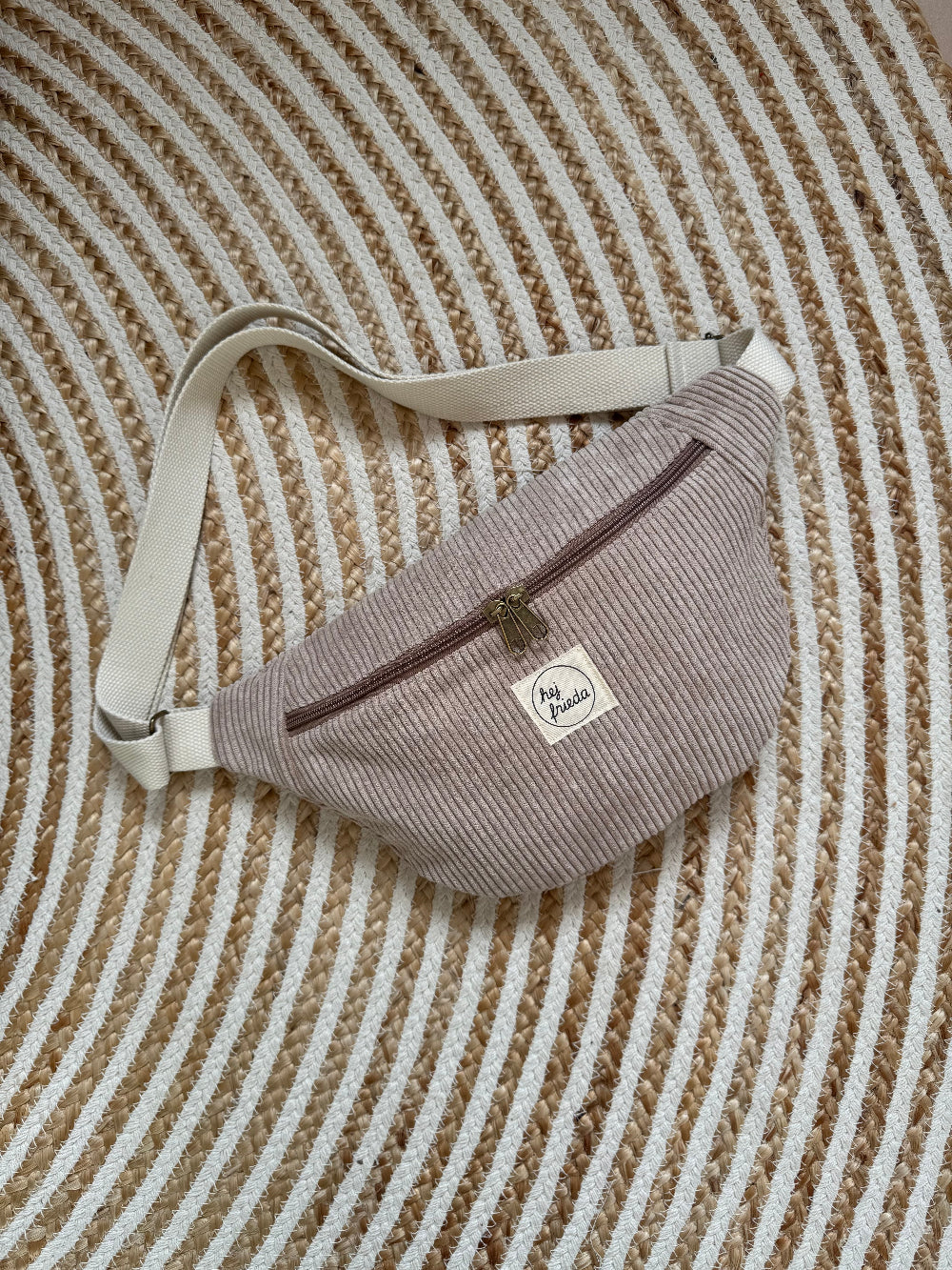 HEDI Hipbag Colorblock Cord Sandbeige