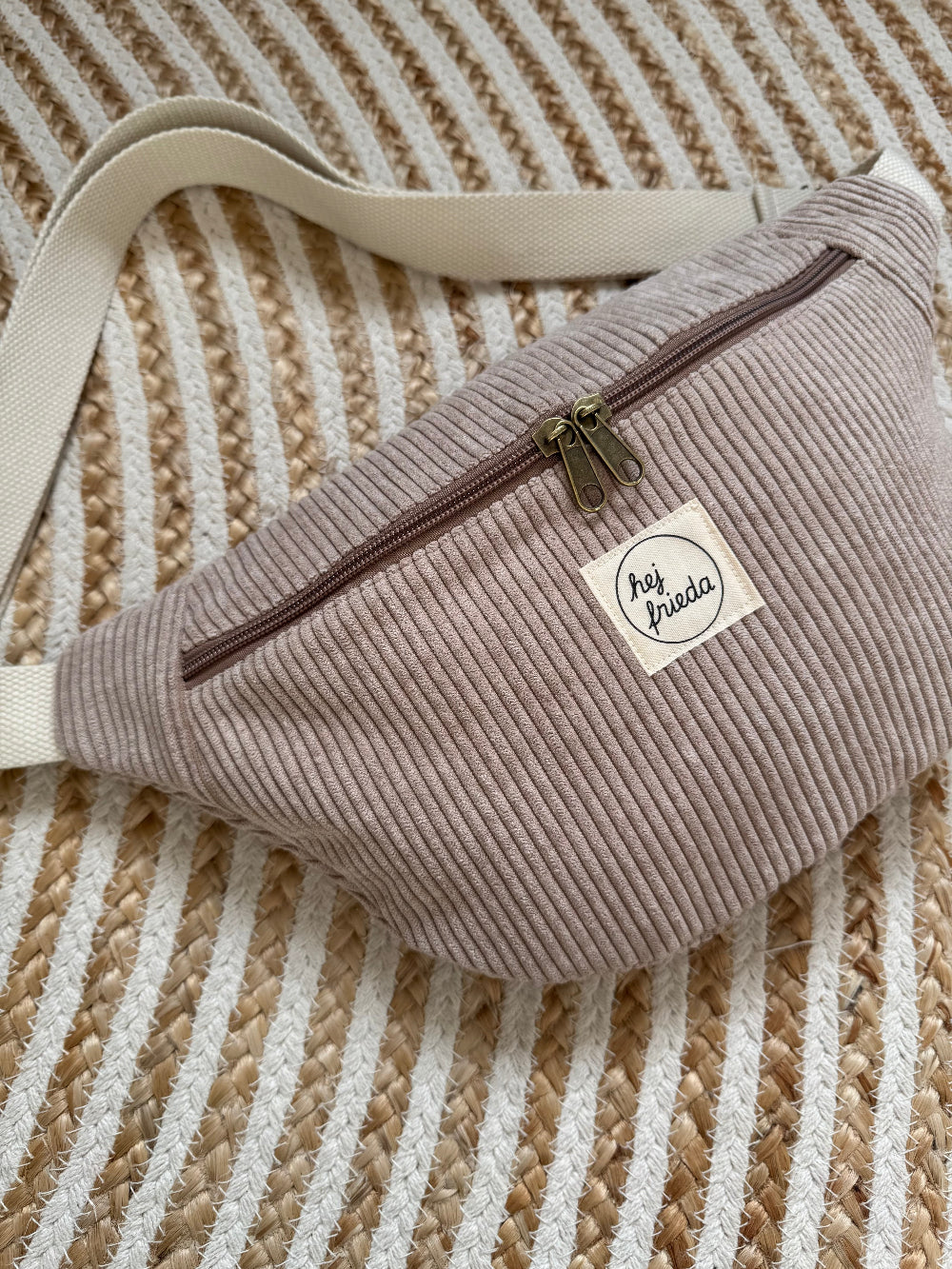 HEDI Hipbag Colorblock Cord Sandbeige