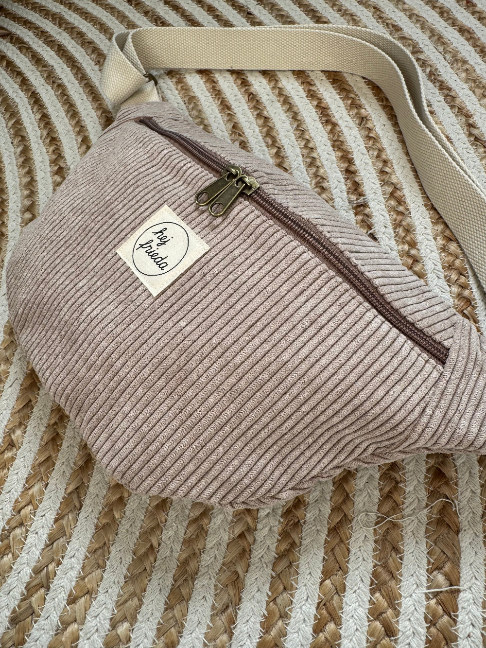 HEDI Hipbag Colorblock Cord Sandbeige