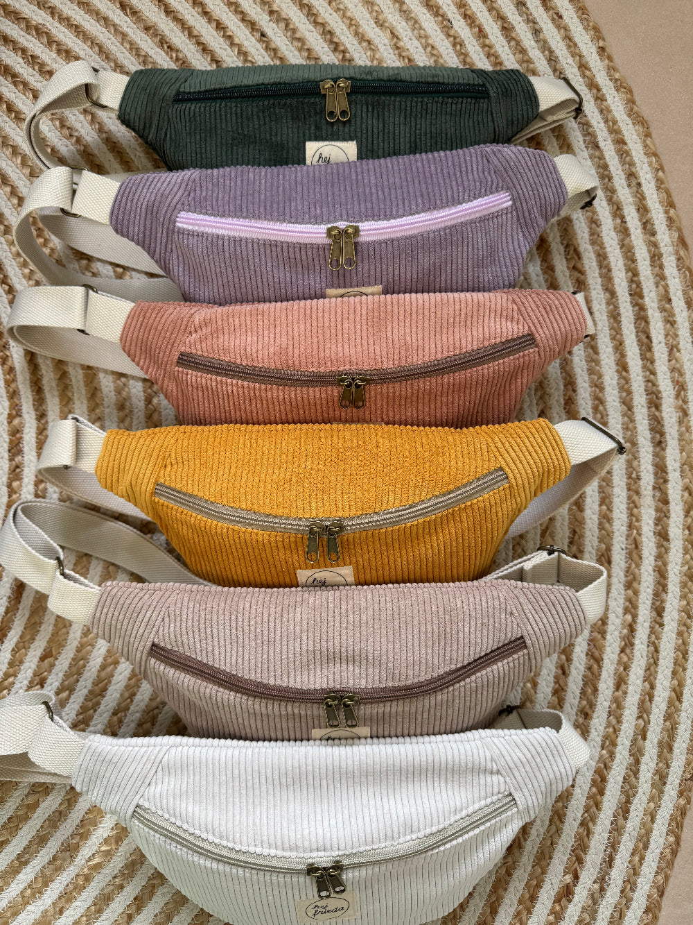 HEDI Hipbag Colorblock Cord Creme