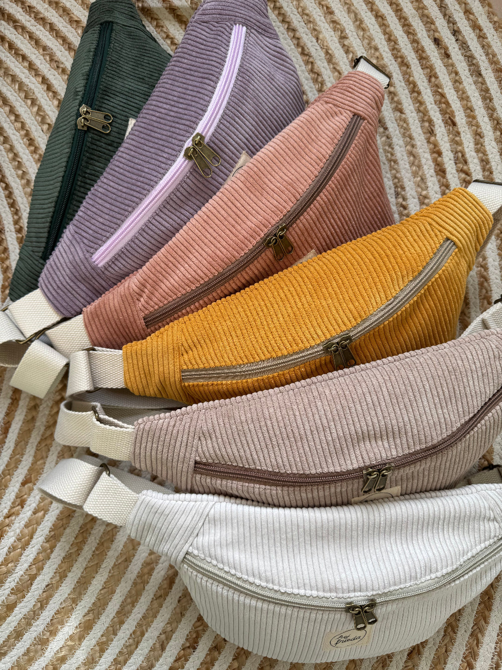 HEDI Hipbag Colorblock Cord Creme
