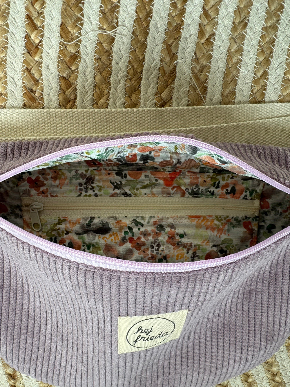HEDI Hipbag Colorblock Cord Flieder