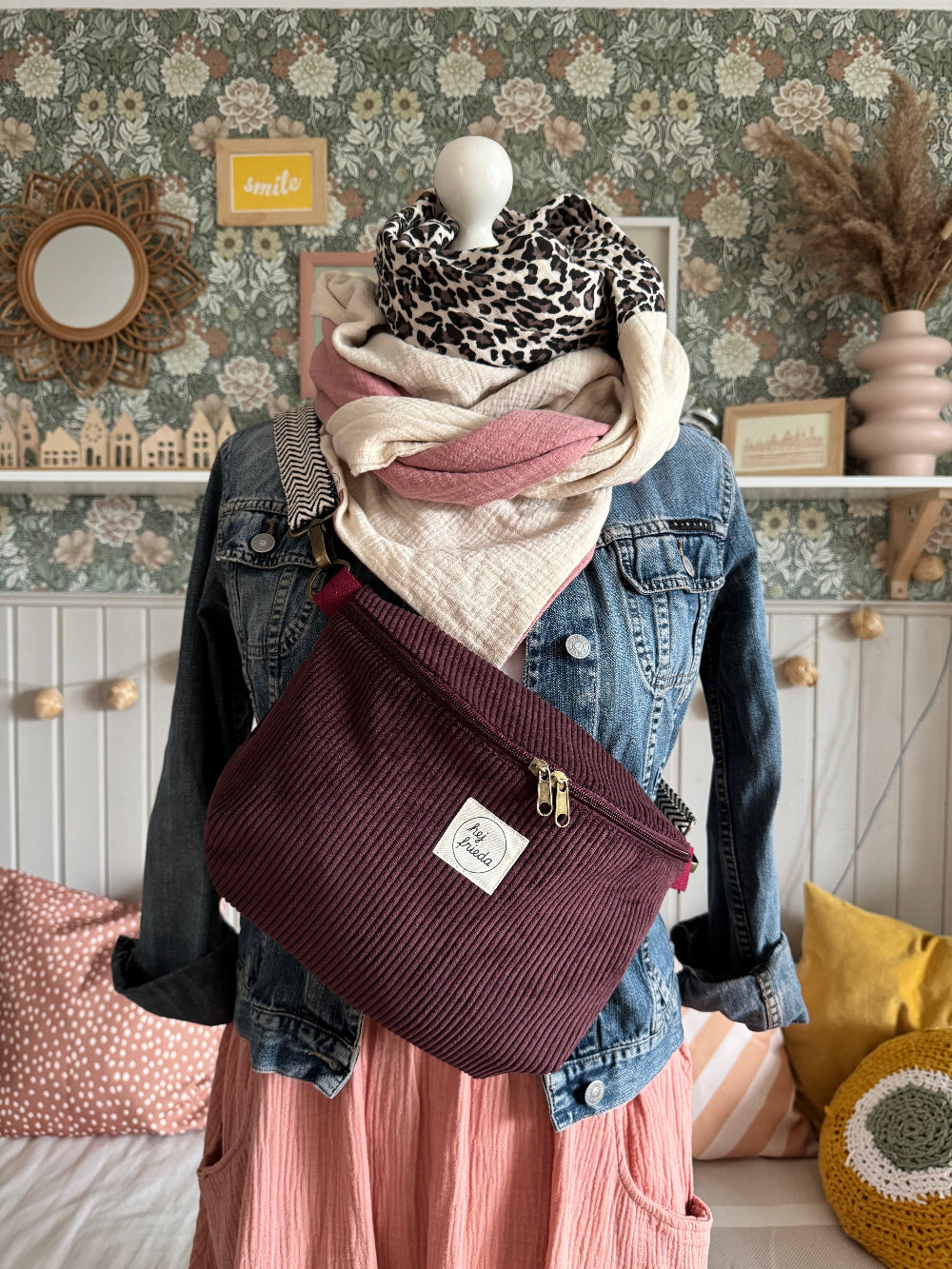 LINNEA Hipbag Cord beere