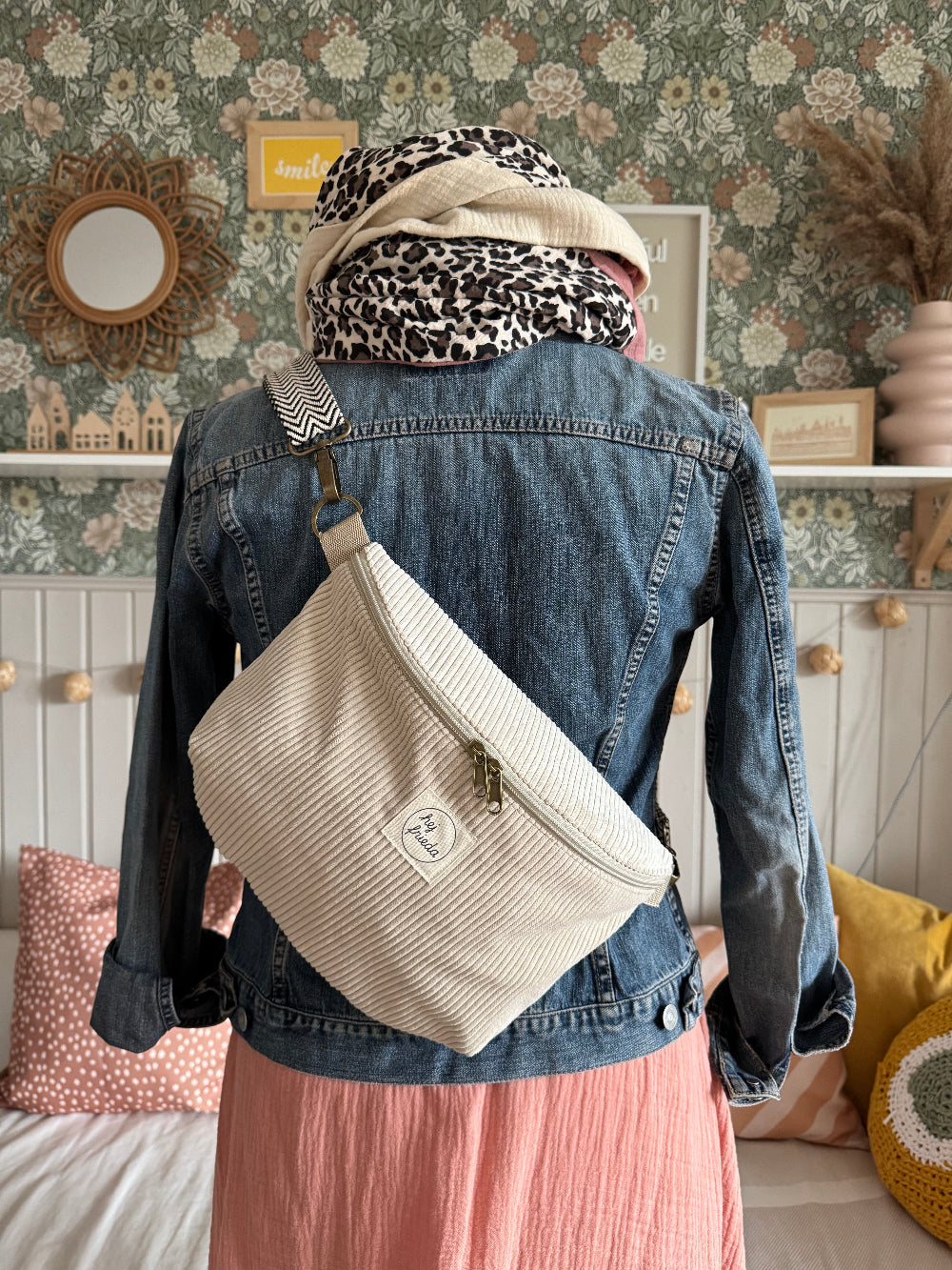 LINNEA Hipbag Cord creme