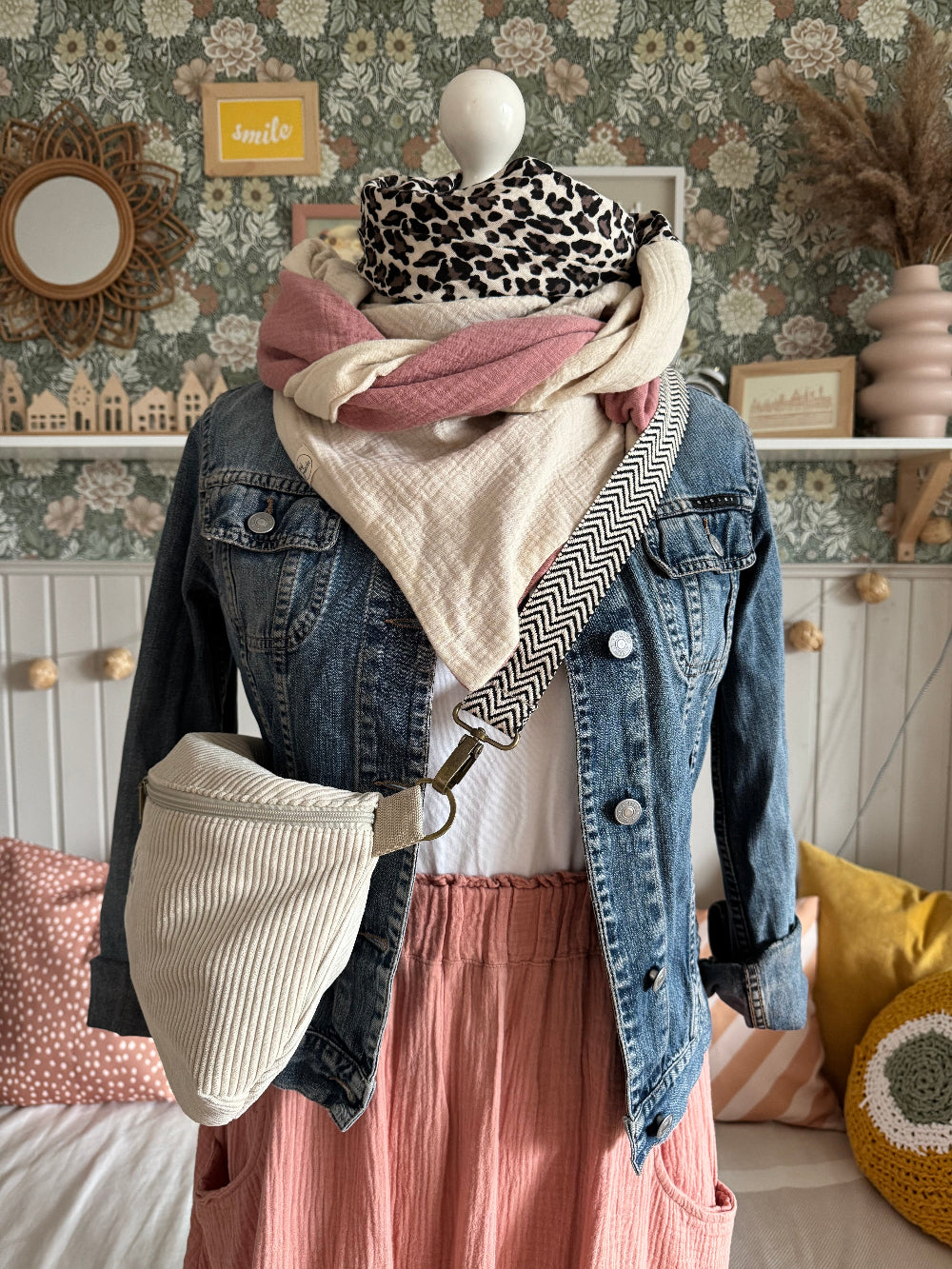 LINNEA Hipbag Cord creme