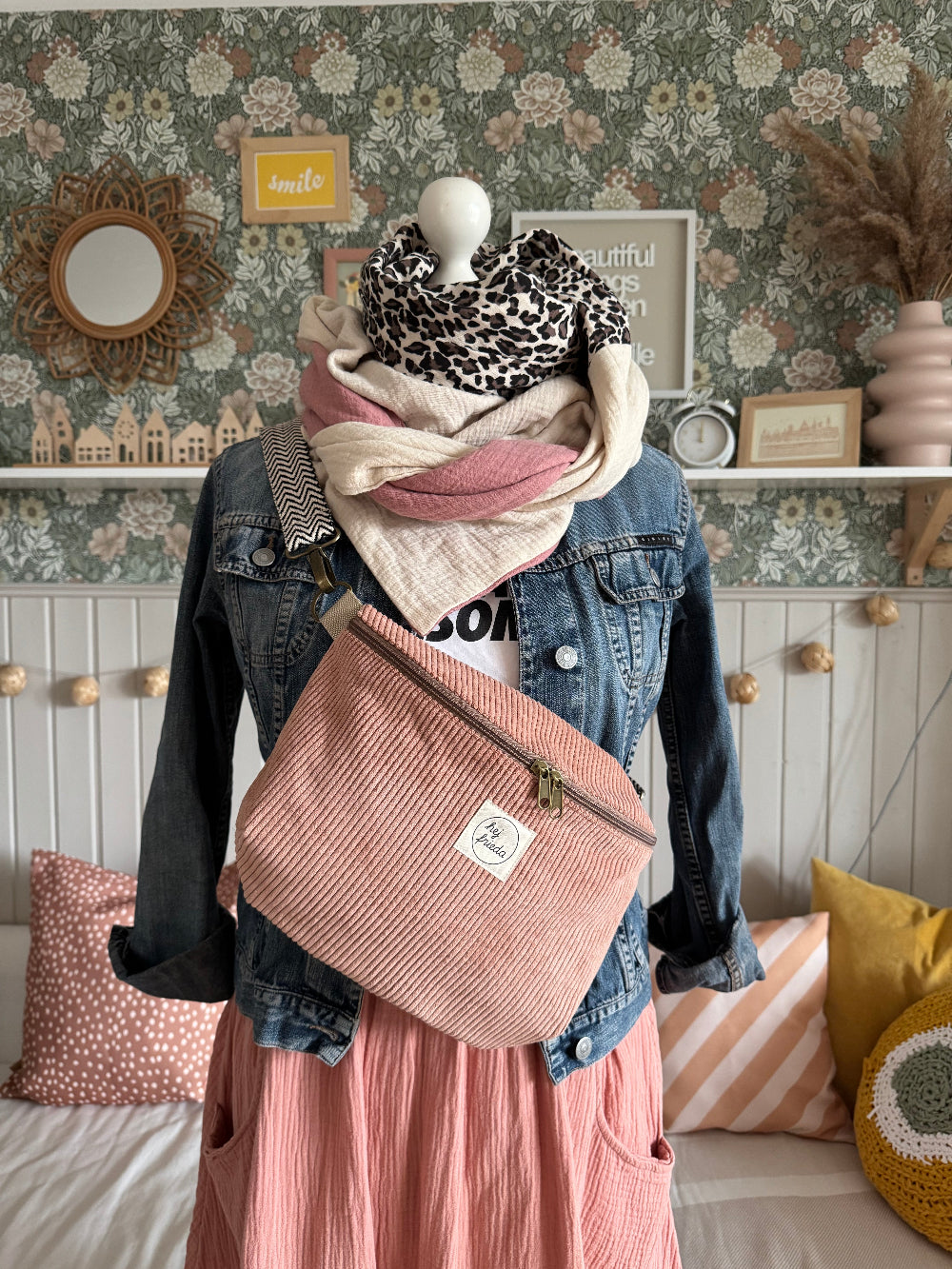 LINNEA Hipbag Cord rosé
