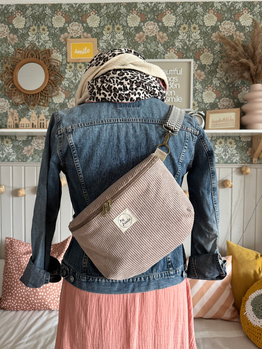 LINNEA Hipbag Cord sandbeige