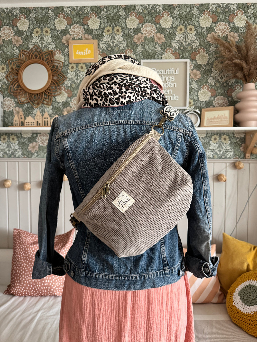 LINNEA Hipbag Cord taupe