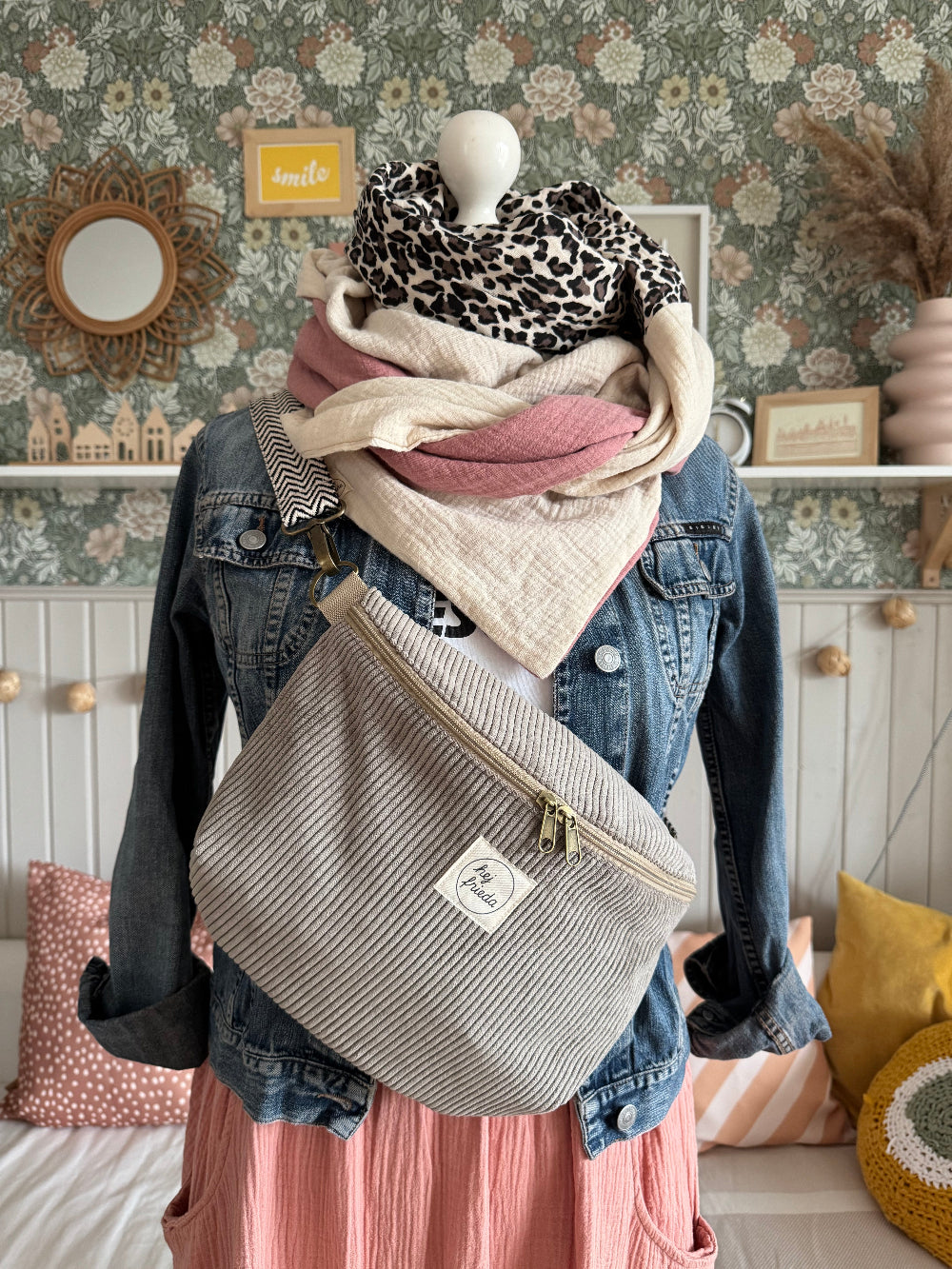LINNEA Hipbag Cord taupe