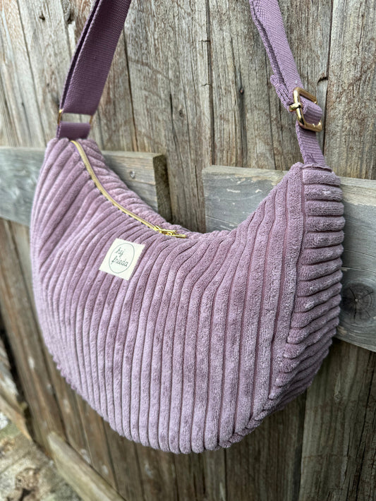 MILOU Moonbag Breitcord Flieder