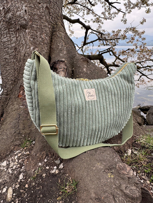 MILOU Moonbag Breitcord salbei