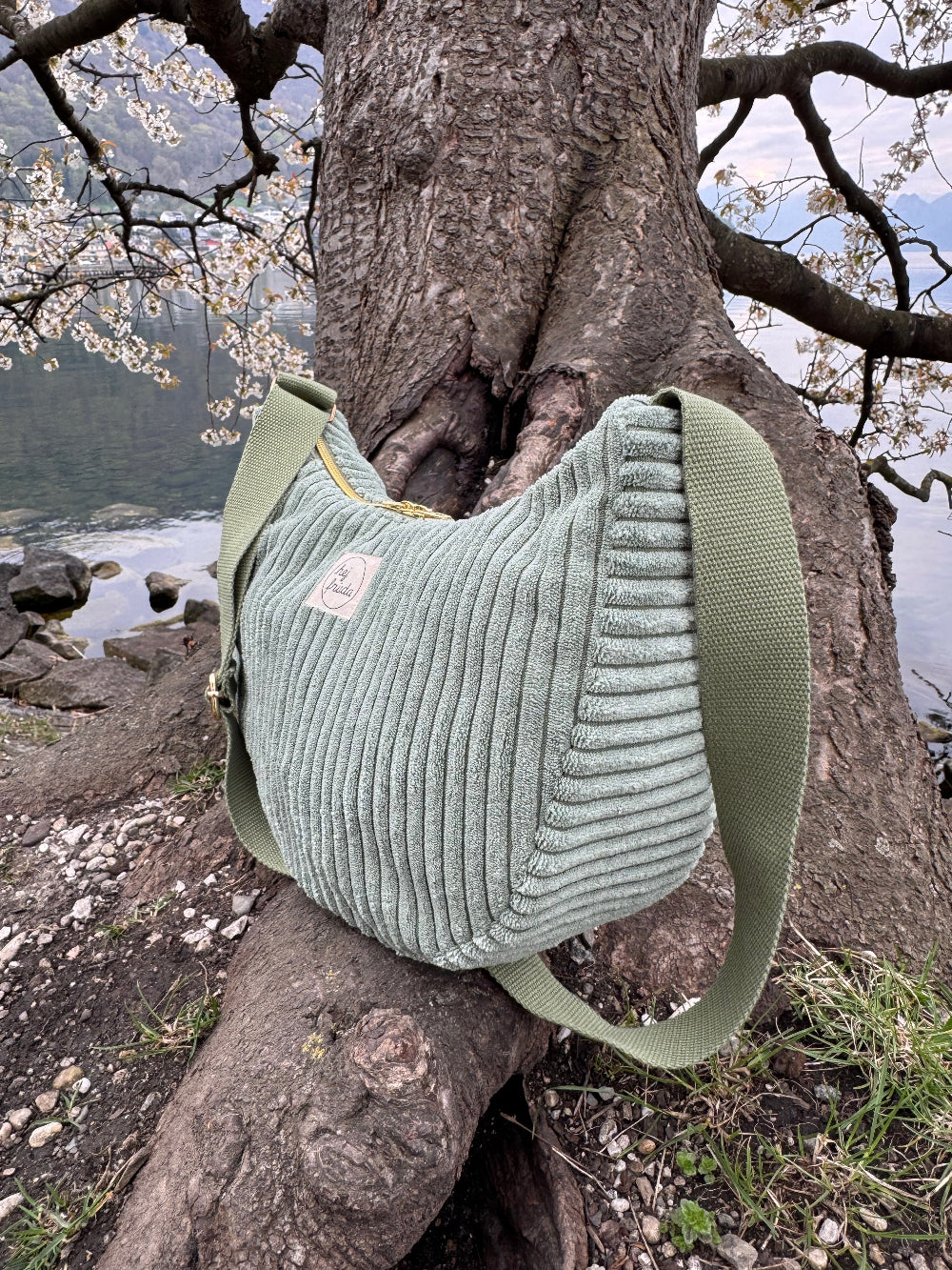 MILOU Moonbag Breitcord salbei