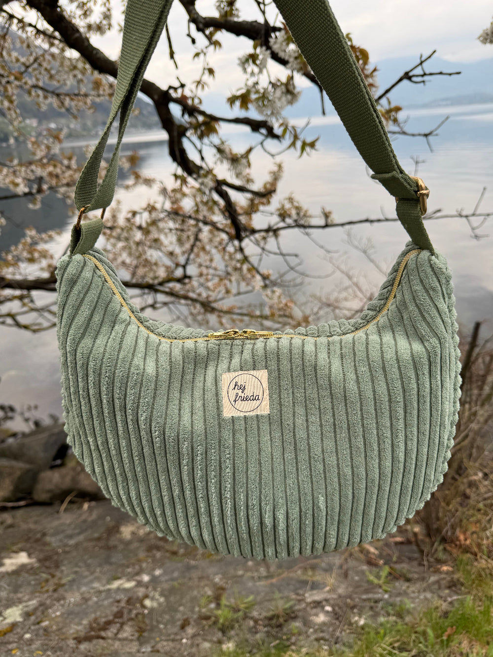 MILOU Moonbag Breitcord salbei