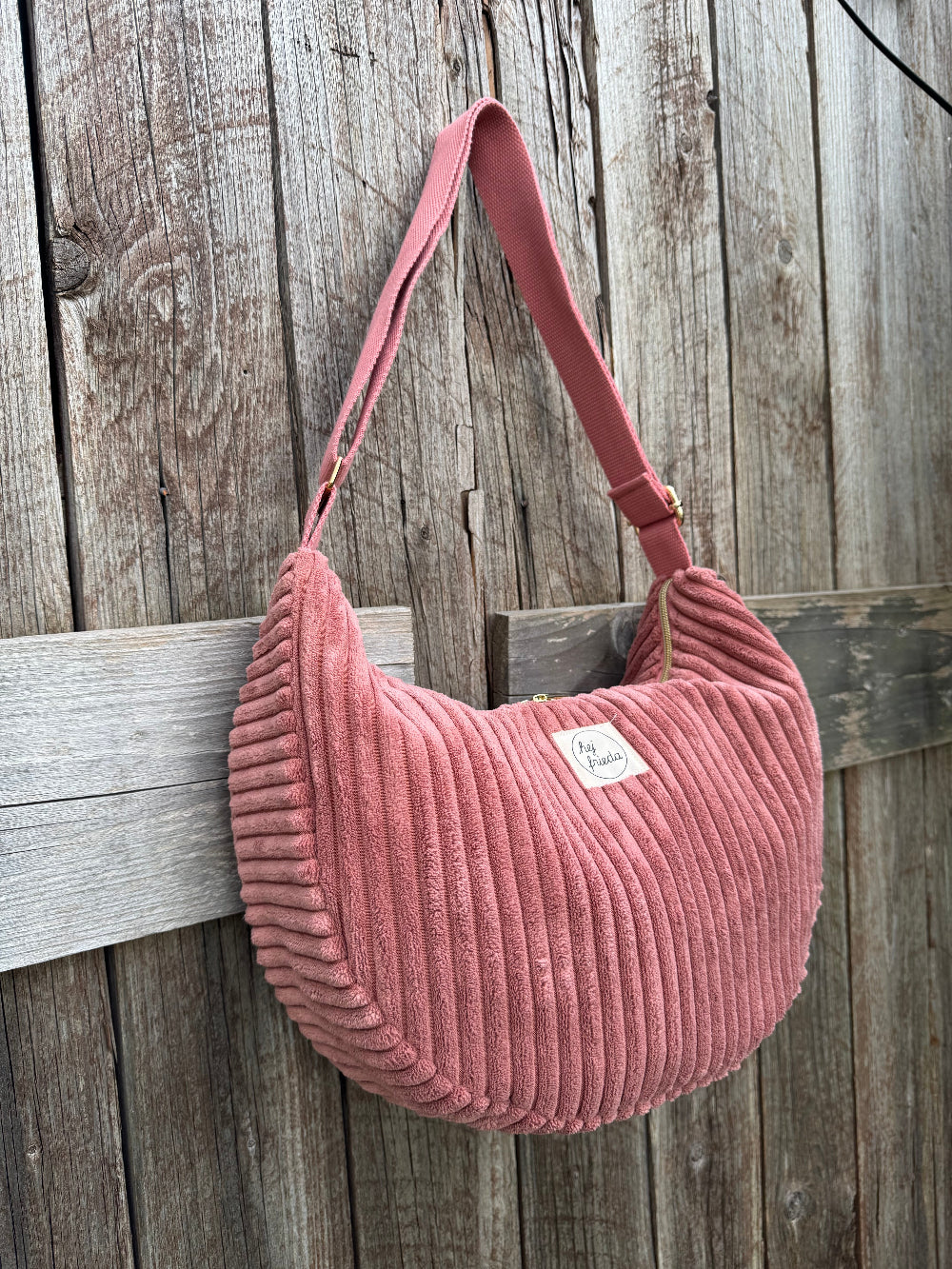 MILOU Moonbag Breitcord rosa