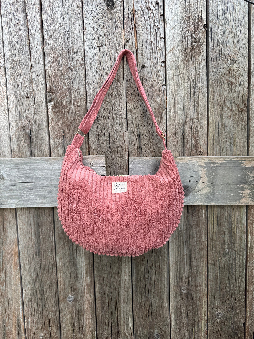 MILOU Moonbag Breitcord rosa