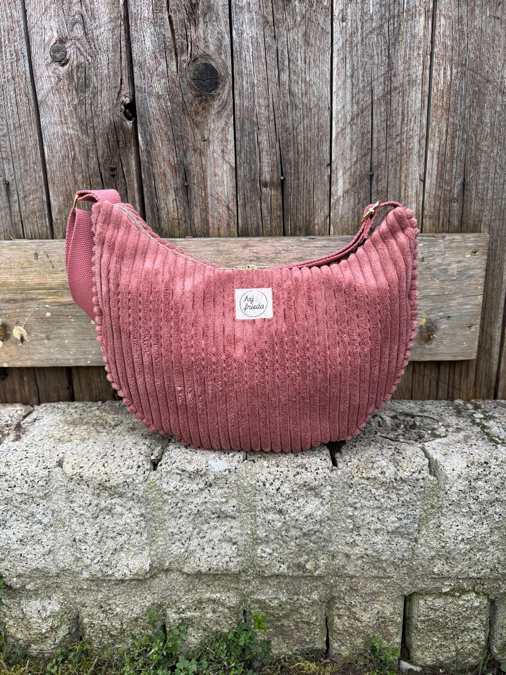 MILOU Moonbag Breitcord rosa