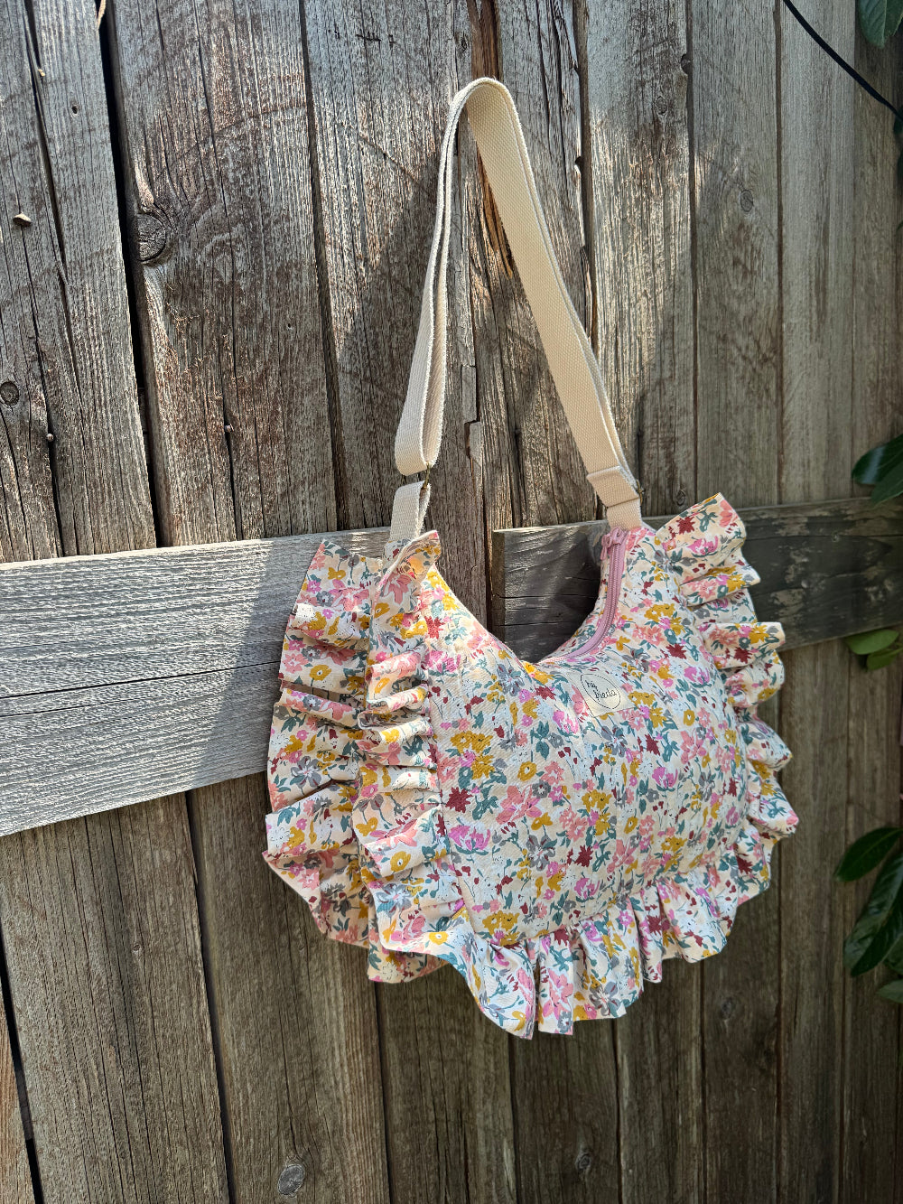 PREORDER - ROSIE Ruffle Bag Flowers Rosé