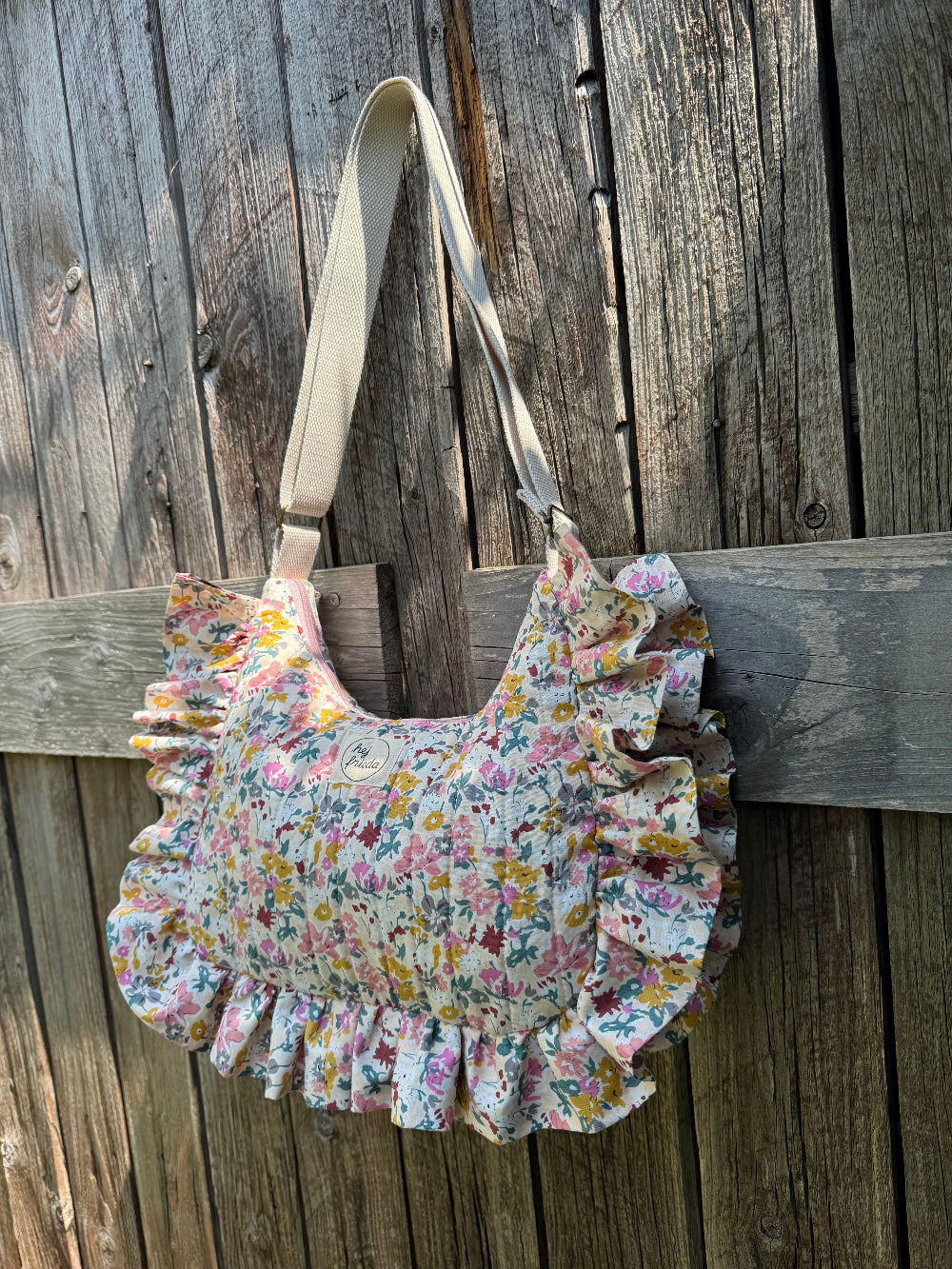 PREORDER - ROSIE Ruffle Bag Flowers Rosé